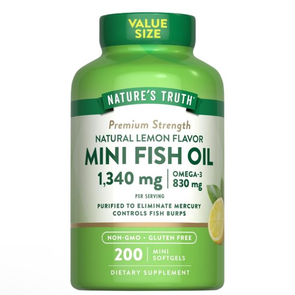 Mini Fish Oil Omega 3 Softgels